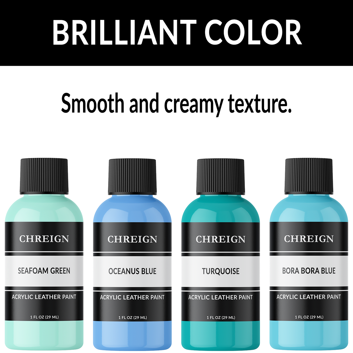 Acrylic Leather Paint, White 1 oz.