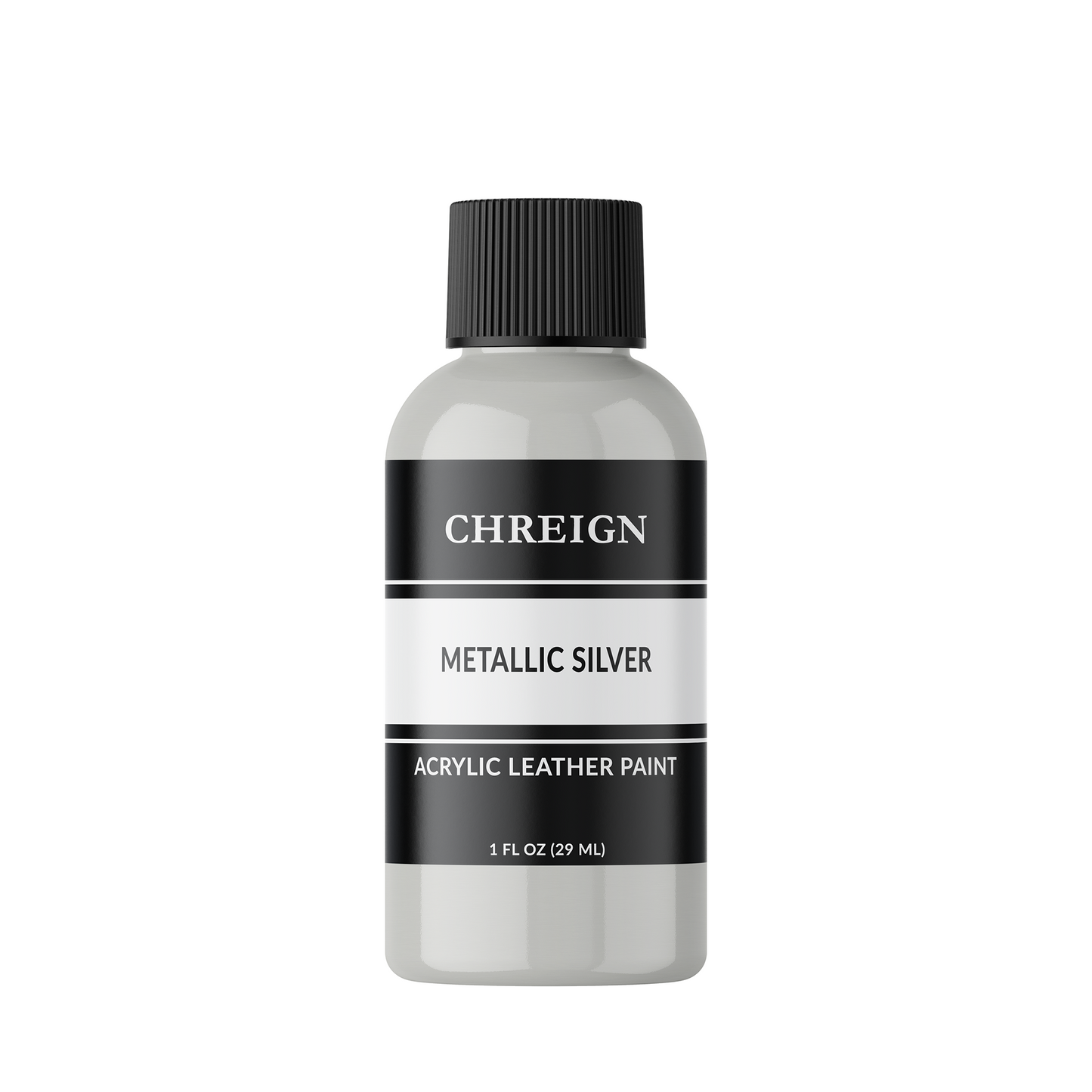 Acrylic Leather Paint, Metallic Silver 1 oz.