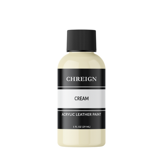 Acrylic Leather Paint, Cream 1 oz.
