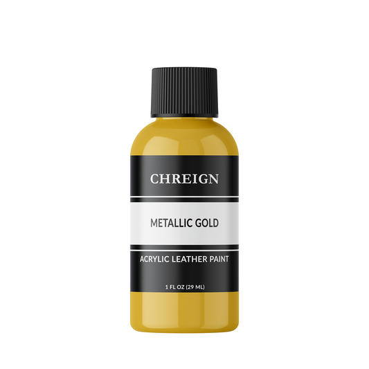 Acrylic Leather Paint, Metallic Gold 1 oz.