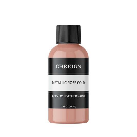 Acrylic Leather Paint, Metallic Rose Gold 1 oz.