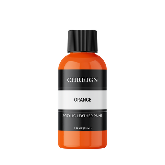 Acrylic Leather Paint, Orange 1 oz.
