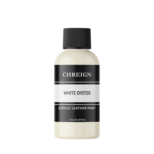 Acrylic Leather Paint, White Oyster 1 oz.